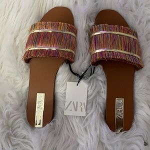 Size 40 Zara colorful sandals Never Worn